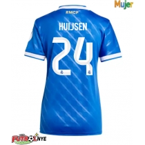 Camiseta Real Madrid Dean Huijsen #24 Tercera Equipación para mujer 2025-26 manga corta